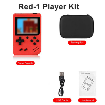 Sisseehitatud 400 FC mängud kaasaskantava ümbrisega 3,0-tollise LCD-ekraaniga videomängumängija lastele poistele kingitus retro pihuarvutite mängukonsooli jaoks