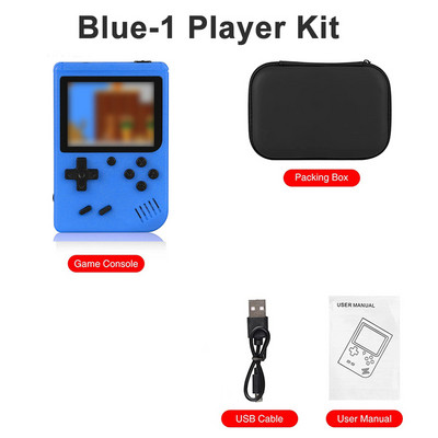 Sisseehitatud 400 FC mängud kaasaskantava ümbrisega 3,0-tollise LCD-ekraaniga videomängumängija lastele poistele kingitus retro pihuarvutite mängukonsooli jaoks