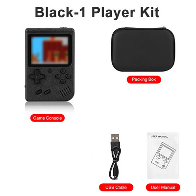 Sisseehitatud 400 FC mängud kaasaskantava ümbrisega 3,0-tollise LCD-ekraaniga videomängumängija lastele poistele kingitus retro pihuarvutite mängukonsooli jaoks