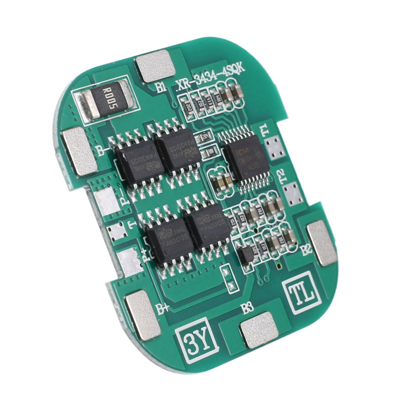 5 db 4S BMS 8A 14.8V 18650 Li-Ion Lithium Akkumulátor Töltőtábla Négyzet alakú PCB rövidzárlat elleni védelem fúrómotorhoz