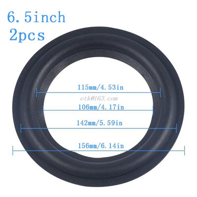 4/5/6.5/8/10/12 Inch Universal High Elasticity Speaker Surround Repair Αφρός Woofer Edge Replacement Foam Rubber