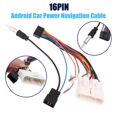 Android Car Power Navigation Cable 16PIN modifitseeritud liiniadapter Isuzu D-Maxi rakmete liinitarvikute jaoks