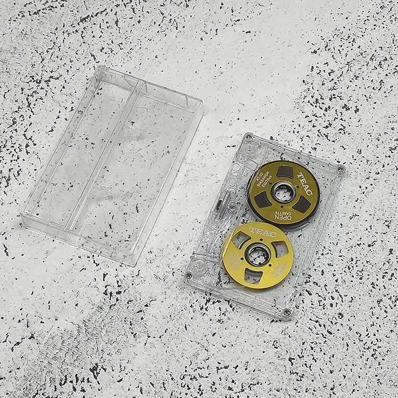 Dvipusis spalvotas korpusas tuščia juosta metalinė mini prekyvietė gali įrašyti 55 minutes tuščia juosta tuščia kasetinė juosta