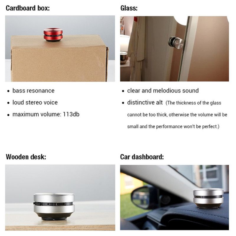 Zvučnik za koštanu vodljivost Bežični mini stereo zvuk Kreativni prijenosni kompatibilni zvučnici za koštanu vodljivost