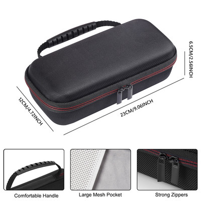 Ciets pārnēsāšanas futrālis Triecienizturīgs pārnēsājams soma EVA šļakatu necaurlaidīgs ceļojumu soma ar sieta kabatu priekš Anker SoundCore Motion 300