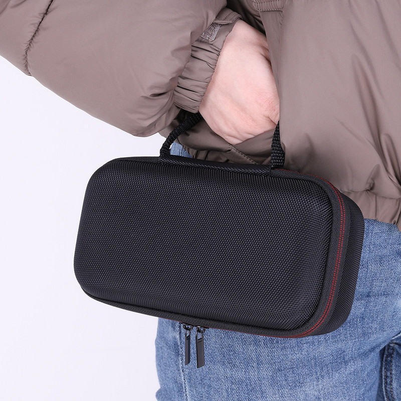 Ciets pārnēsāšanas futrālis Triecienizturīgs pārnēsājams soma EVA šļakatu necaurlaidīgs ceļojumu soma ar sieta kabatu priekš Anker SoundCore Motion 300