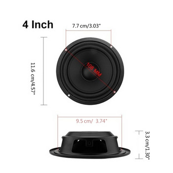 Bass Radiator Speaker Diaphragm Auxiliary Strengthen Bass Vibration Membrane Passive Radiator for Woofer Speaker DIY