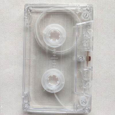 Színes átlátszó szalagtok műanyag hang mágneses hangrögzítő kazetta szalagház Üres tekercs a tekercshez kazetta (szalag nélkül)