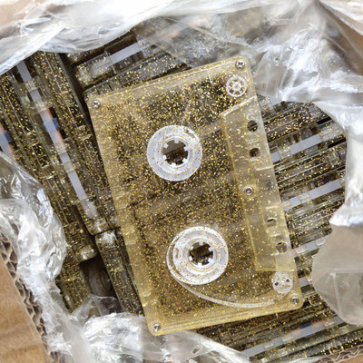 Színes átlátszó szalagtok műanyag hang mágneses hangrögzítő kazetta szalagház Üres tekercs a tekercshez kazetta (szalag nélkül)