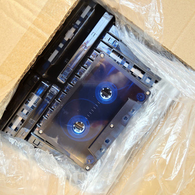 Színes átlátszó szalagtok műanyag hang mágneses hangrögzítő kazetta szalagház Üres tekercs a tekercshez kazetta (szalag nélkül)