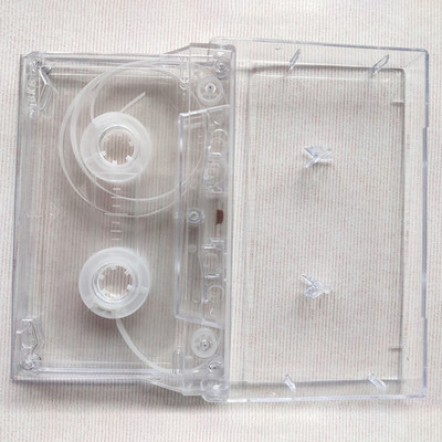 Színes átlátszó szalagtok műanyag hang mágneses hangrögzítő kazetta szalagház Üres tekercs a tekercshez kazetta (szalag nélkül)