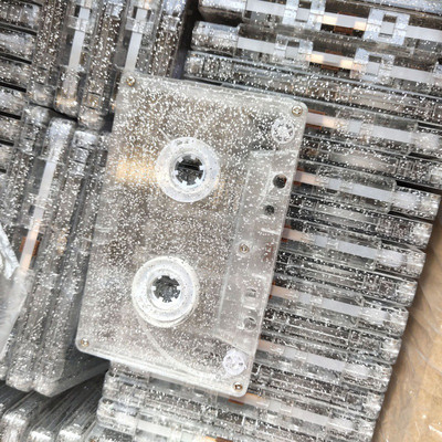 Színes átlátszó szalagtok műanyag hang mágneses hangrögzítő kazetta szalagház Üres tekercs a tekercshez kazetta (szalag nélkül)