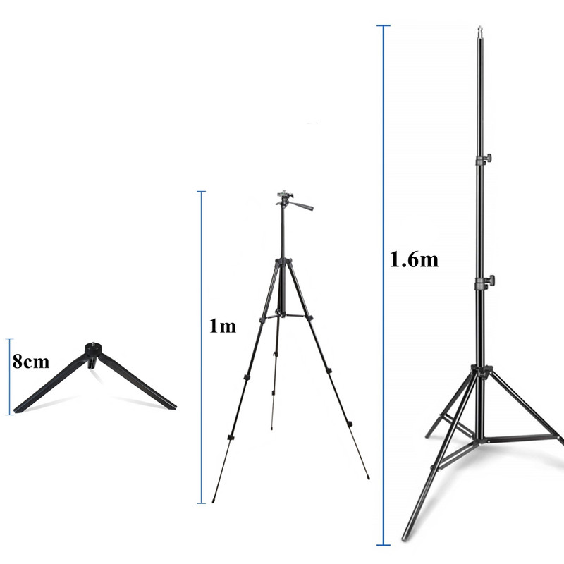 Led lámpák gyűrűs lámpa RGB állvánnyal, kerek gyűrűs fénnyel, díszes világítási fotózás fotóstúdió szelfi telefonhoz videó