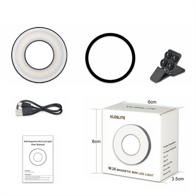 Svjetlo za selfie na pametnom telefonu s magnetskom kopčom Led Ring Fill Light za Magsafe Iphone 12 13 14 serije Android telefon svjetlo punjivo