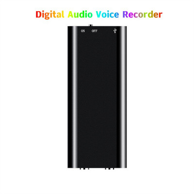 Professionaalne Mini 8GB 16GB 32GB Voice Digital Audio Helisalvesti MP3-mängija 3-ühes Mälu 192Kbps salvestamine WAV