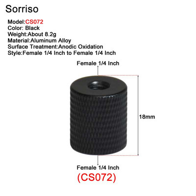 Завинтете женски 1/4 инча до 1/4" 3/8" M4 M5 M6 M8 M10 адаптер за монтиране за фотоапарат DSLR Live Flash статив Monpod Скоба Стойка за осветление