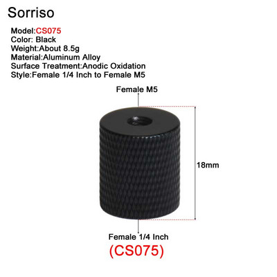 Завинтете женски 1/4 инча до 1/4" 3/8" M4 M5 M6 M8 M10 адаптер за монтиране за фотоапарат DSLR Live Flash статив Monpod Скоба Стойка за осветление