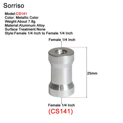 Завинтете женски 1/4 инча до 1/4" 3/8" M4 M5 M6 M8 M10 адаптер за монтиране за фотоапарат DSLR Live Flash статив Monpod Скоба Стойка за осветление
