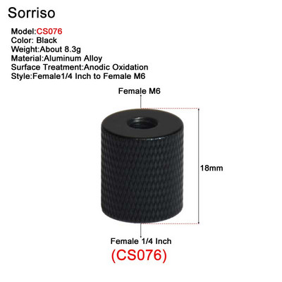 Завинтете женски 1/4 инча до 1/4" 3/8" M4 M5 M6 M8 M10 адаптер за монтиране за фотоапарат DSLR Live Flash статив Monpod Скоба Стойка за осветление