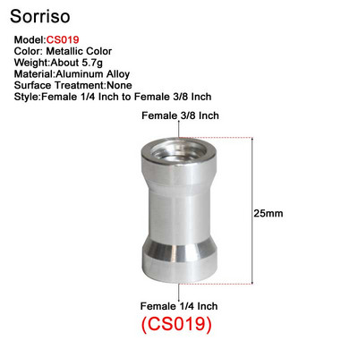 Завинтете женски 1/4 инча до 1/4" 3/8" M4 M5 M6 M8 M10 адаптер за монтиране за фотоапарат DSLR Live Flash статив Monpod Скоба Стойка за осветление