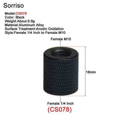 Завинтете женски 1/4 инча до 1/4" 3/8" M4 M5 M6 M8 M10 адаптер за монтиране за фотоапарат DSLR Live Flash статив Monpod Скоба Стойка за осветление