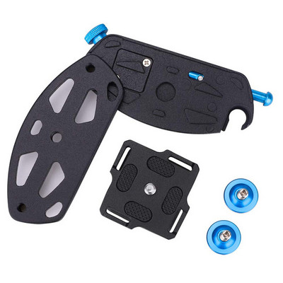 Алуминиева скоба за каишка за раница с бързо освобождаване Универсална за Arca Swiss Slot DSLR фотоапарат Фотография за аксесоари Sony Nikon