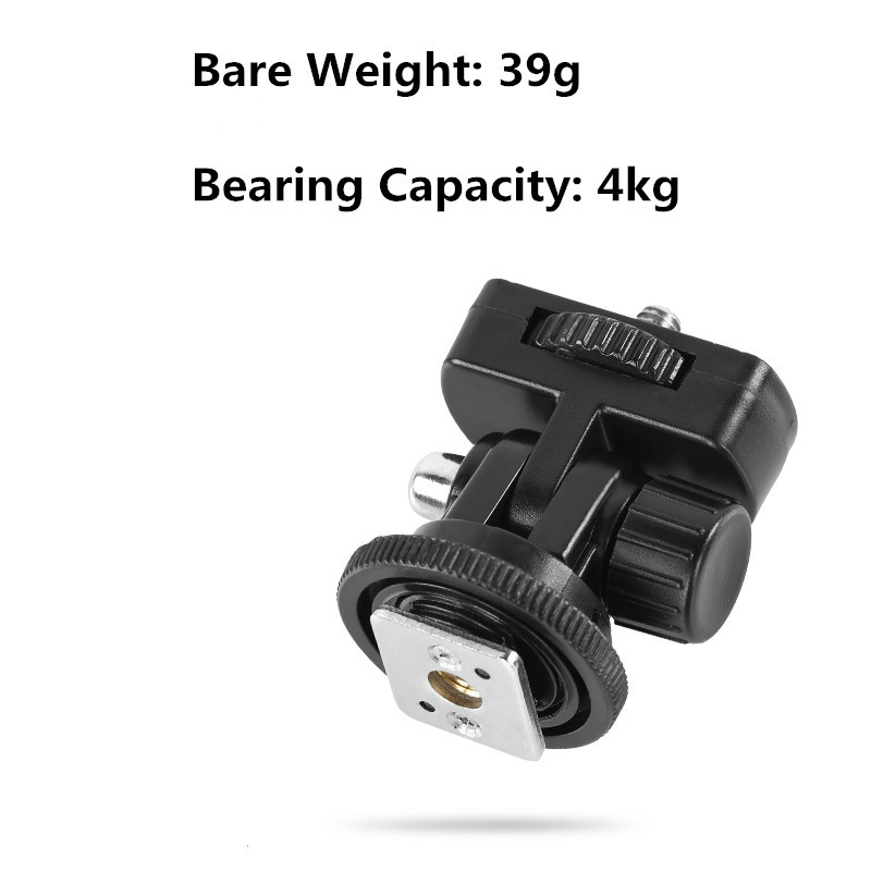 1 БР. 1/4" винт, бързо освобождаващ се държач за монитор, скоба за камера, въртяща се и регулируема наклонена стойка за монитор със студена обувка