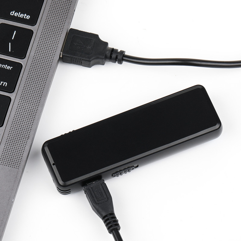 16GB цифров диктофон, гласово активиран аудио запис, MP3 музикален плейър, 70-90 часа непрекъснато време за запис за клас