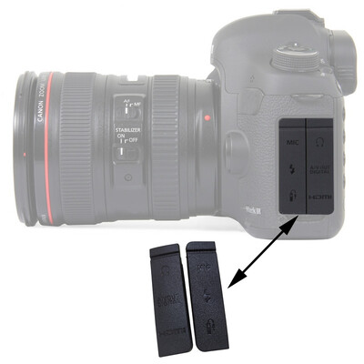 USB gumijas durvju apakšējais vāks Canon 400D 450D 500D 550D 600D 700D 650D 40D 60D 70D 50D 5D 6D 7D 5D2 5D3 600D 5D3 5D4 kamerai