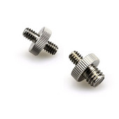 Метален 1/4" мъжки към 1/4" или 3/8" мъжки адаптер с резба 1/4 или 3/8 инча двоен мъжки винтов адаптер за аксесоари за статив