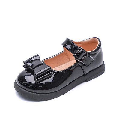 3 4 5 6 7 8 9 10 11 12 metų Vaikų mados lankelių vakarėlis dideli mergaičių batai Princess Elegantiški vaikiški lakinės odos batai mokyklai