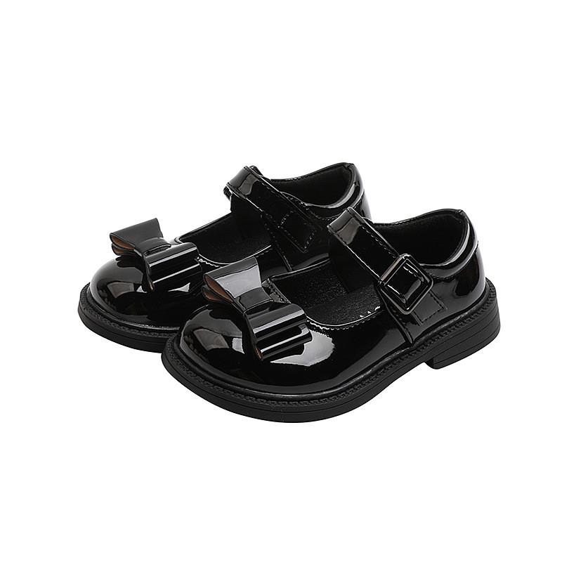 Обувка с пеперуда на принцеса Детски бебешки обувки за момиченце Ученически детски обувки Рокля Парти кожени обувки за танци 2021 2 3 5 6 7 8 9 10 12 години