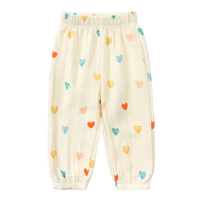 2023 Детски Детски летни харем панталони Памук Пролет Есен Момче Момиче Дишащи ежедневни дълги за бебешки тийнейджърски корейски панталони