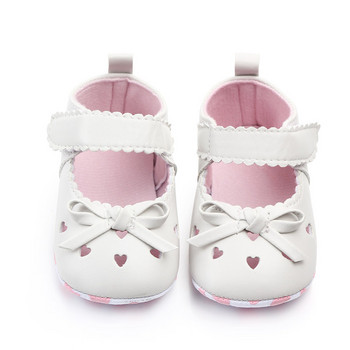 Μόδα παιδικά παπούτσια για κορίτσια Μαλακή σόλα Παπούτσια για νήπια Χαριτωμένα φιόγκοι Πριγκίπισσα φόρεμα επίπεδη για 1 έτος Δώρα γενεθλίων για νεογέννητα Είδη μωρού