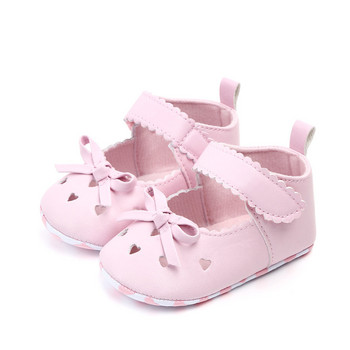 Μόδα παιδικά παπούτσια για κορίτσια Μαλακή σόλα Παπούτσια για νήπια Χαριτωμένα φιόγκοι Πριγκίπισσα φόρεμα επίπεδη για 1 έτος Δώρα γενεθλίων για νεογέννητα Είδη μωρού