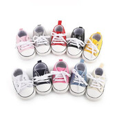 Печатни платнени бебешки спортни маратонки за новородени бебета Момчета Момичета Първи обувки за прохождане Бебешки обувки с мека подметка за бебета