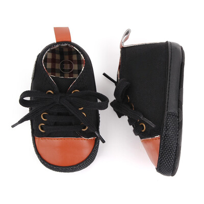 Печатни платнени бебешки спортни маратонки за новородени бебета Момчета Момичета Първи обувки за прохождане Бебешки обувки с мека подметка за бебета