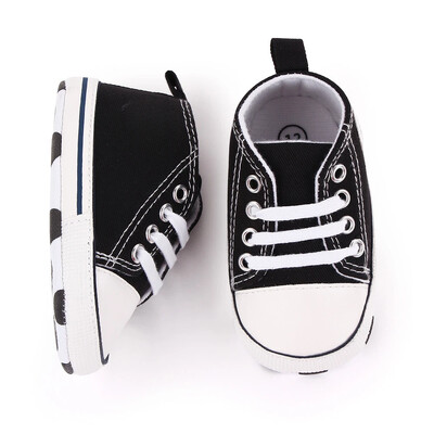 Печатни платнени бебешки спортни маратонки за новородени бебета Момчета Момичета Първи обувки за прохождане Бебешки обувки с мека подметка за бебета