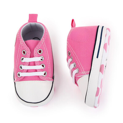 Печатни платнени бебешки спортни маратонки за новородени бебета Момчета Момичета Първи обувки за прохождане Бебешки обувки с мека подметка за бебета