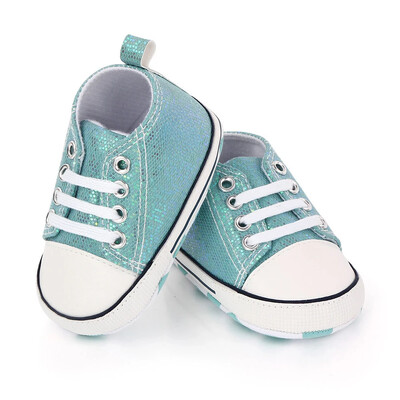 Печатни платнени бебешки спортни маратонки за новородени бебета Момчета Момичета Първи обувки за прохождане Бебешки обувки с мека подметка за бебета