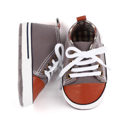 Печатни платнени бебешки спортни маратонки за новородени бебета Момчета Момичета Първи обувки за прохождане Бебешки обувки с мека подметка за бебета