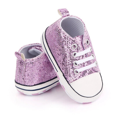 Печатни платнени бебешки спортни маратонки за новородени бебета Момчета Момичета Първи обувки за прохождане Бебешки обувки с мека подметка за бебета