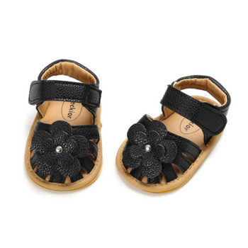 Νέα βρεφικά παπούτσια για βρέφη Παπούτσια για μωρά για κοριτσάκια Παιδικά φλατ καλοκαιρινά σανδάλια λουλούδια μαλακή σόλα από καουτσούκ Παπούτσια κούνιας με αντιολισθητική σόλα First Walker