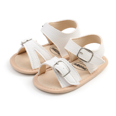 Нови бебешки обувки за бебета Бебешки обувки за момиченца Обувки за малки деца Летни сандали с цветя Мека гумена подметка Противоплъзгащи се обувки за детско креватче First Walker