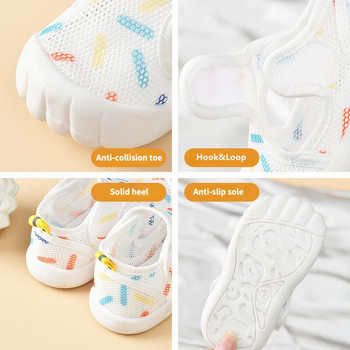 1-4T Βρεφικά σανδάλια Καλοκαιρινό αναπνεύσιμο πλέγμα αέρα Unisex παιδικά καθημερινά παπούτσια Αντιολισθητική μαλακή σόλα First Walkers για βρέφη ελαφριά παπούτσια