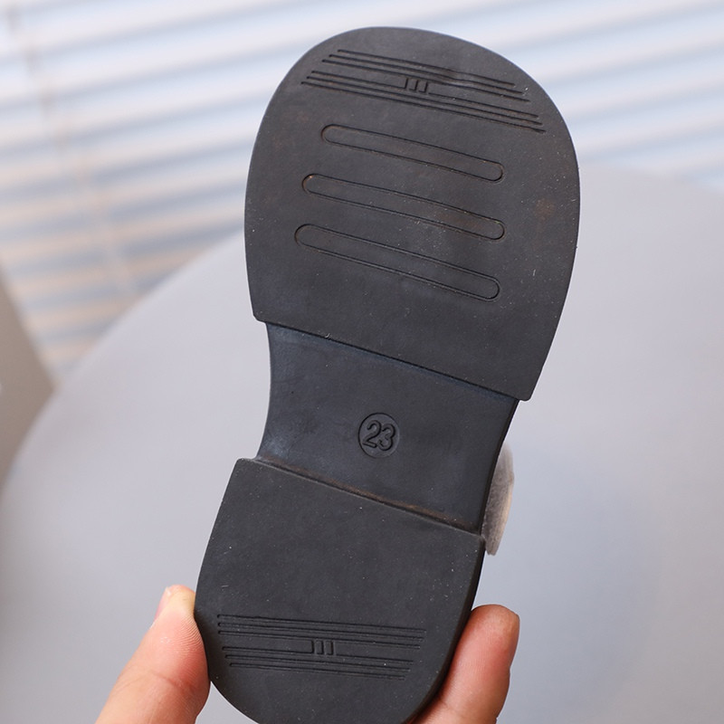 Кожени обувки за момичета Пролетни детски момичета Ежедневни сладки ретро панделки Дишащ дизайн Меко дъно Неплъзгащи се обувки на принцеса