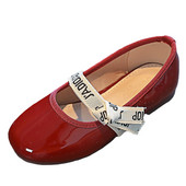 Нови кожени обувки с лодка, червен патет, обувки за момиче, обувки с равни обувки за училище за момичета, обувки за френска принцеса, елементарни