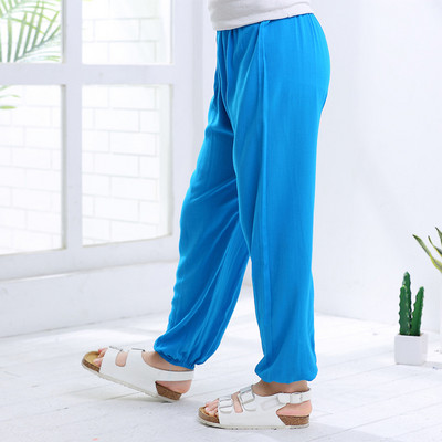 2-10 години Домашни Детски дрехи Пролет Лято Mosquito Бебешки момчета Момичета Спортни панталони Детски едноцветни широки памучни пижамни панталони