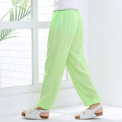 2-10 години Домашни Детски дрехи Пролет Лято Mosquito Бебешки момчета Момичета Спортни панталони Детски едноцветни широки памучни пижамни панталони