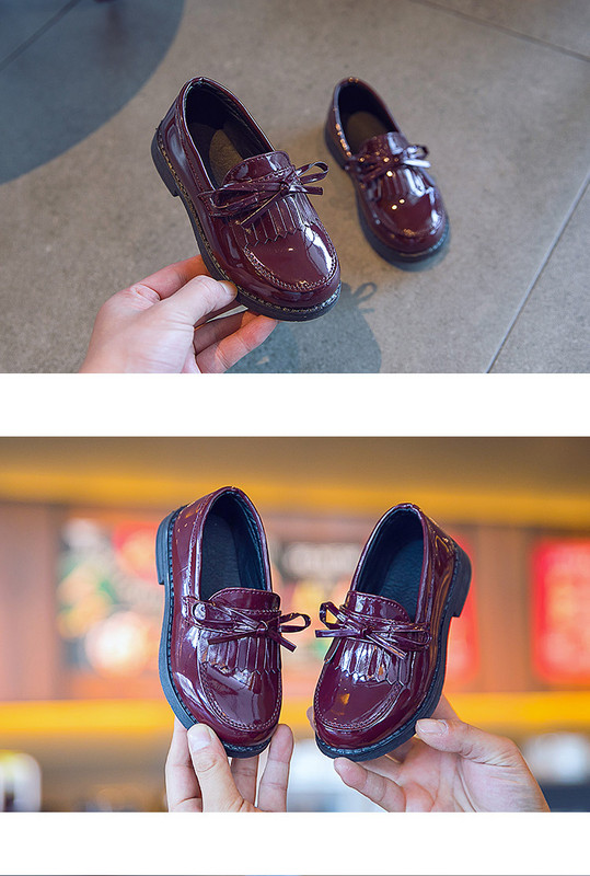 Модни момичета Детски Детски кожени обувки Принцеса Сладки за вечерно парти Детски плоски обувки Нови Есен 2022 Горещи дишащи обувки